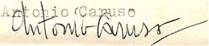 Firma di Antonio Caruso